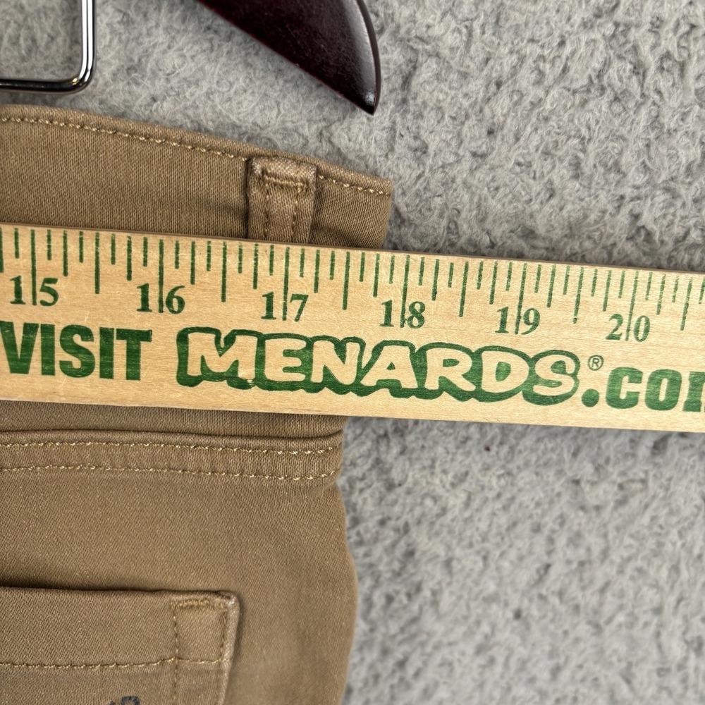 The Perfect Jean Mens 34x30 Khaki Tan Slim Fit 5 Pocket Stretch - Picture 3 of 7